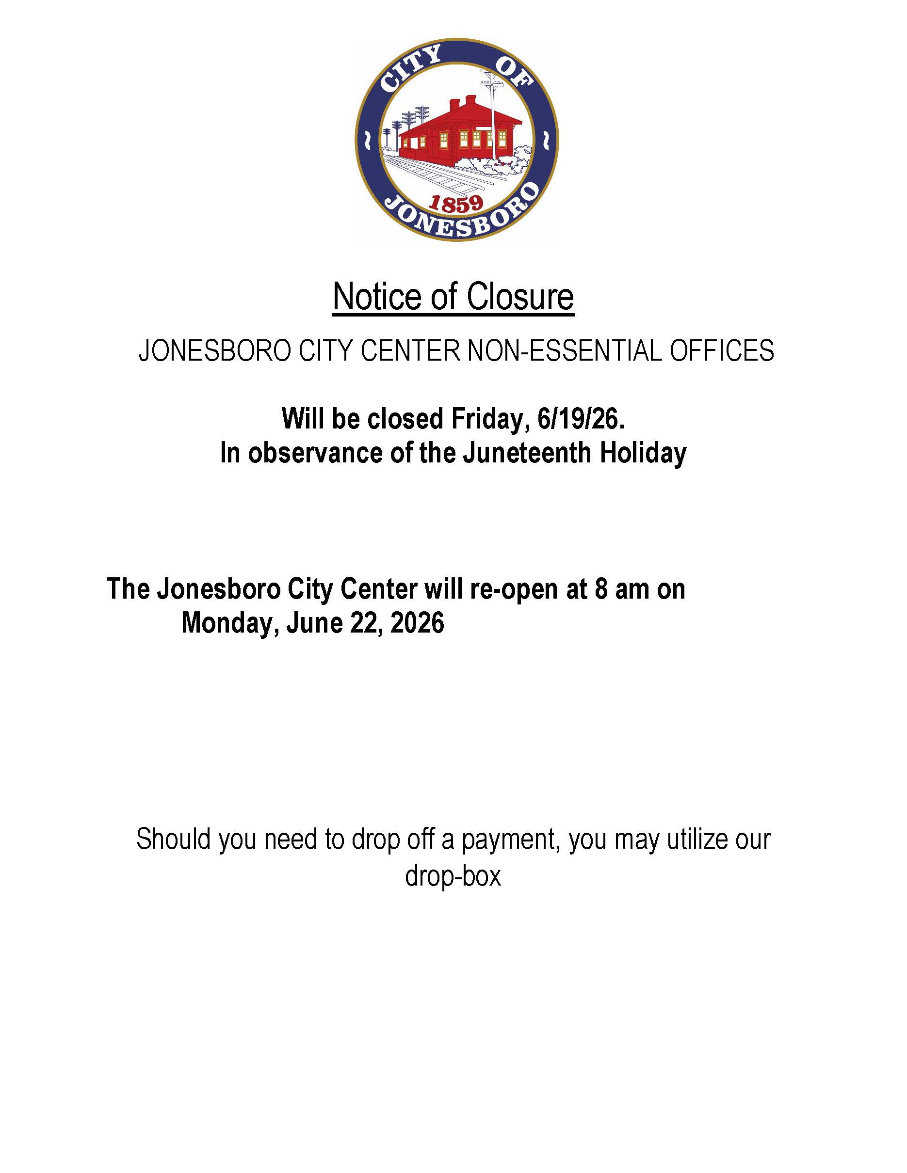 PUBLIC OF CLOSURE